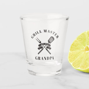 Grill Master Großvater Großvater Maßgeschneidert Schnapsglas