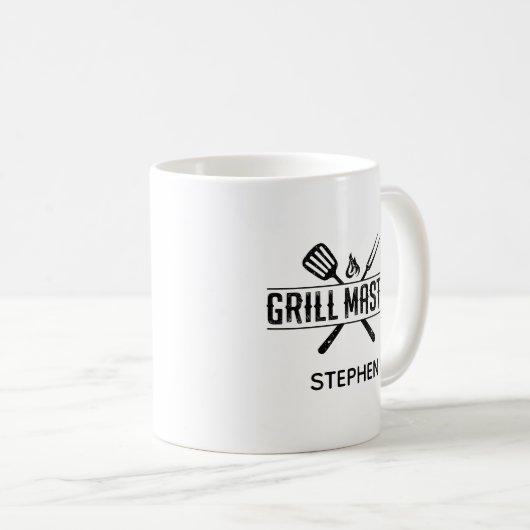Grill Master Imitats Leather Kaffeetasse (VorderseiteRechts)