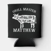 Grill Master kann mit Rinderschrott-Diagramm abküh Dosenkühler (Vorderseite)