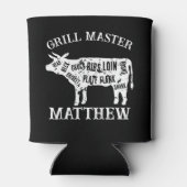 Grill Master kann mit Rinderschrott-Diagramm abküh Dosenkühler (Rückseite)