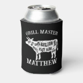 Grill Master kann mit Rinderschrott-Diagramm abküh Dosenkühler (Kanne Rückseite)