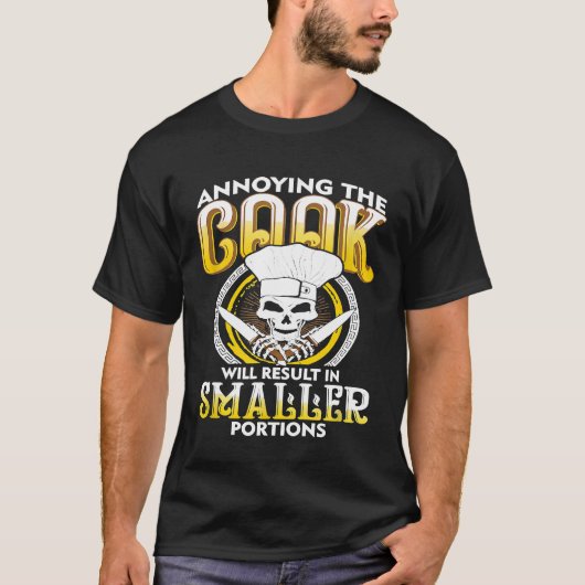 Grill Master Koch Skeleton Baker Kochen T-Shirt (Vorderseite)