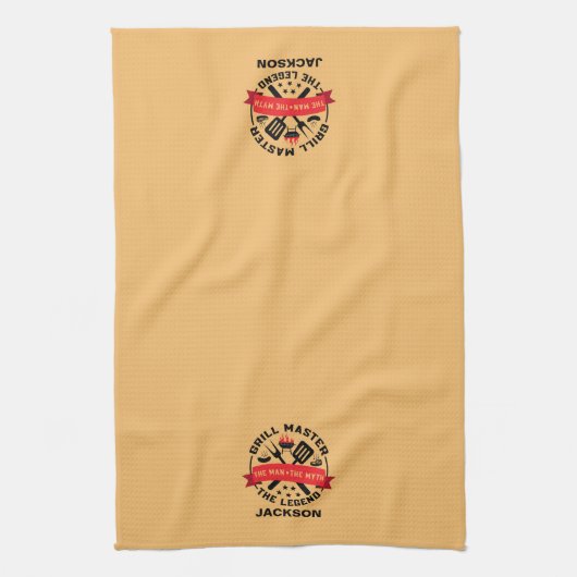 Grill Master Legende Geschirrtuch (Vertikal)