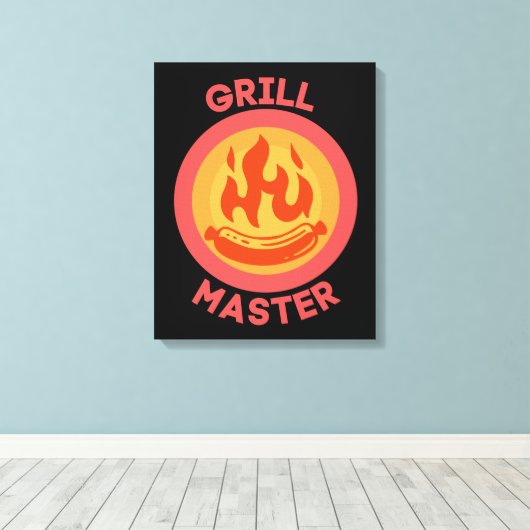 GRILL MASTER LEINWANDDRUCK (Insitu (Holzboden))