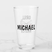 Grill Master mit Name Glas (Rückseite)