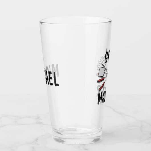 Grill Master mit Name Glas (Rechts)