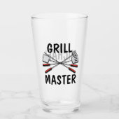 Grill Master mit Name Glas (Vorderseite)