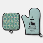Grill Master Ofenhandschuh & Topflappen-Set (Vorderseite)