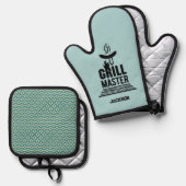 Grill Master Ofenhandschuh & Topflappen-Set (Vorderseite/Rückseite)