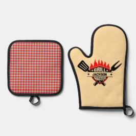 Grill Master Ofenhandschuh & Topflappen-Set
