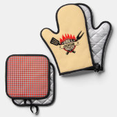 Grill Master Ofenhandschuh & Topflappen-Set (Vorderseite/Rückseite)