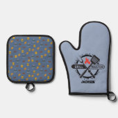 Grill Master Ofenhandschuh & Topflappen-Set (Vorderseite)