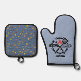 Grill Master Ofenhandschuh & Topflappen-Set