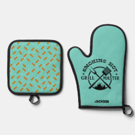 Grill Master Ofenhandschuh & Topflappen-Set
