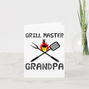 Grill Master Opa Geschenk Mens Summer Grillen Gril Karte