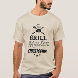 Grill Master Personalisiert Vatertag GRILLEN T-Shirt