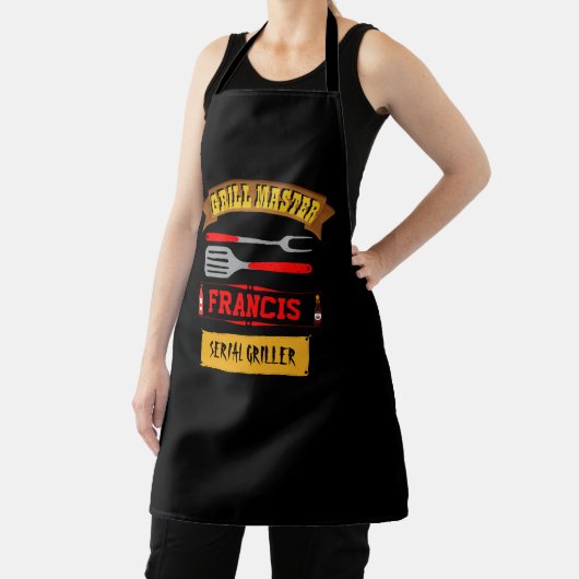 Grill Master personalisierte Schürze mit bearbeitb (InSitu)