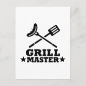 Grill Master Postkarte (Vorderseite)