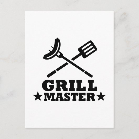 Grill Master Postkarte (Vorderseite)