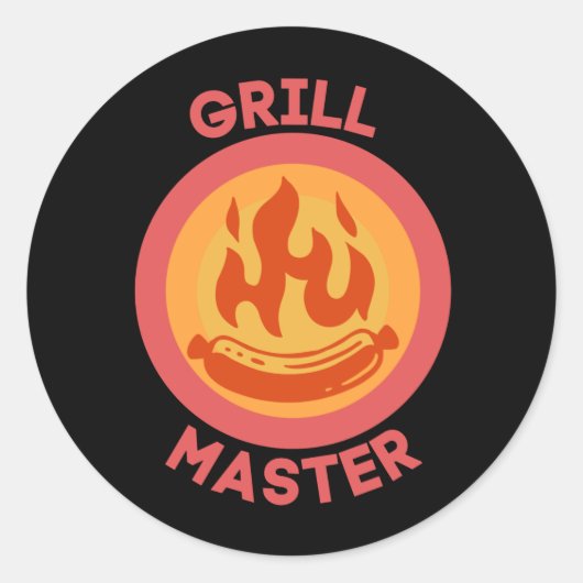 GRILL MASTER RUNDER AUFKLEBER (Vorderseite)