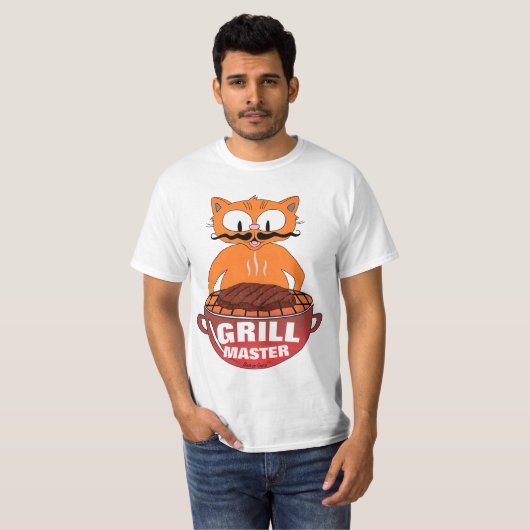 GRILL MASTER Señor Gato™ Grilling GRILLEN Funny T-Shirt (Vorne ganz)