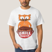 GRILL MASTER Señor Gato™ Grilling GRILLEN Funny T-Shirt (Vorderseite)