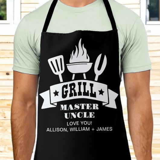 Grill Master Uncle Black Schürze