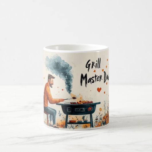 Grill Master Vater Fun Vatertag GRILLEN Geschenk Kaffeetasse (Mittel)