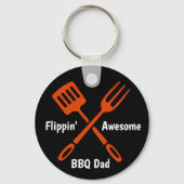 Grill Master Vater GRILLEN Schlüsselanhänger (Rückseite)