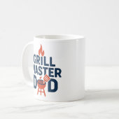 Grill Master Vater GRILLEN Vatertag Geschenk Kaffeetasse (Vorderseite Links)