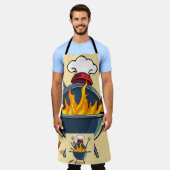 Grill Master Vater Schürze - Funny GRILLEN Koch Ge (Getragen)