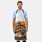 Grill Master Vater Smoky GRILLEN Schürze (Getragen)