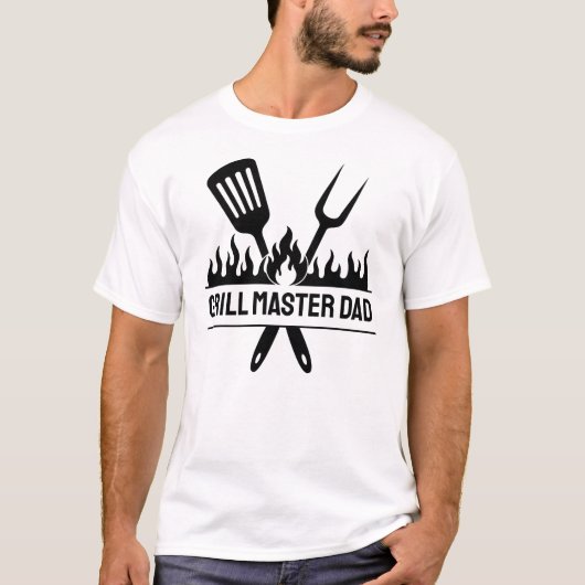 Grill Master Vater T-Shirt (Vorderseite)