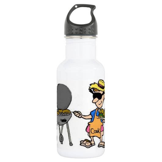 ***GRILL MASTER VATER WASSERFLASCHE*** EDELSTAHLFLASCHE (Vorderseite)