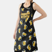 Grill Master Yellow Black Watercolor Biersteine Schürze (InSitu)