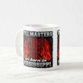Grill Masters sind in Mississippi Geboren Kaffeetasse (Vorderseite Links)