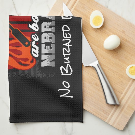 Grill Masters sind in Nebraska Geboren und fügen e Geschirrtuch (Viertel Falte)