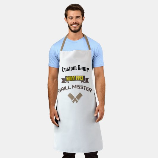Grill Meister Cooking, Grillen & Kitchen Schürze (Getragen)
