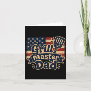 Grill Meister Dad Bbq Truppe Vatertag Sommer Karte