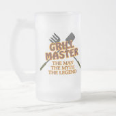 GRILL-MEISTER - DER MANN DER MYTHOS DIE LEGENDE MATTGLAS BIERGLAS (Links)