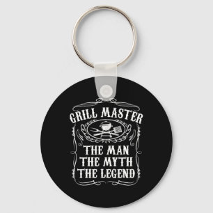 Grill Meister Der Mann Der Mythos Legende Lustig B Schlüsselanhänger