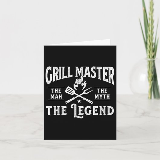 Grill Meister des Menschen Der Mythos der Legende Karte (Vorderseite)