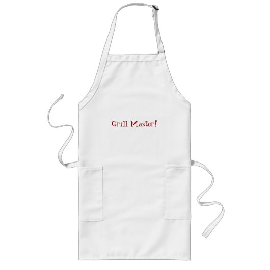 Grill-Meister! Lange Schürze (Vorne)