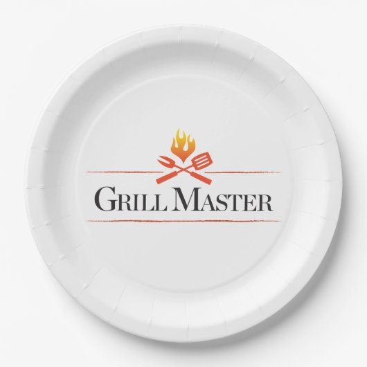 Grill-Meister Pappteller (Vorderseite)