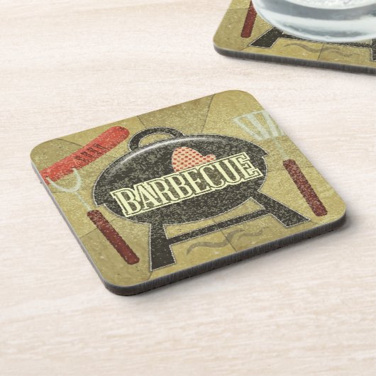 Grill-Menü Getränkeuntersetzer (Linke Seite)