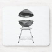 Grill mit Deckel Mousepad (Vorne)