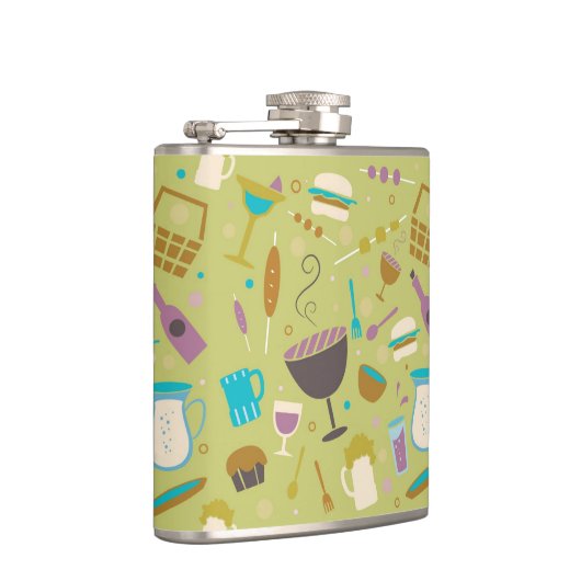 Grill-Muster Flachmann (Rechts)