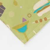 Grill-Muster Fleecedecke (Ecke)