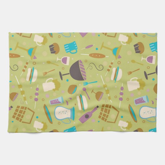 Grill-Muster Handtuch (Horizontal)