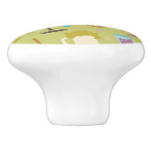 Grill-Muster Keramikknauf (Seitenansicht)